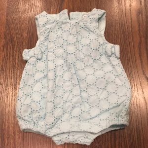 Janie and Jack Teal romper